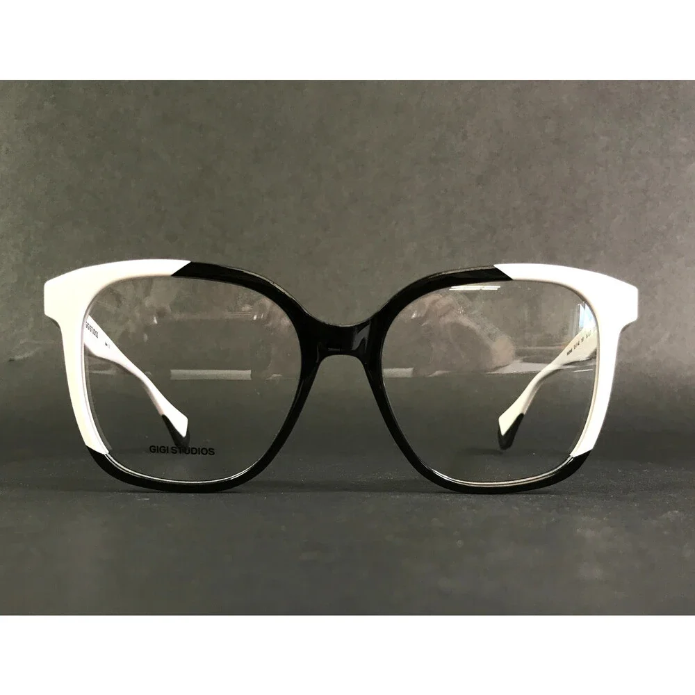 Gigi Studios Eyeglasses Frame EXTREME 6878/1 1501 White Black Full Rim 52-17-140